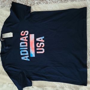 Adidas 2XL Americana Graphic Tee- Pit 27"-27.5"; Length 34"